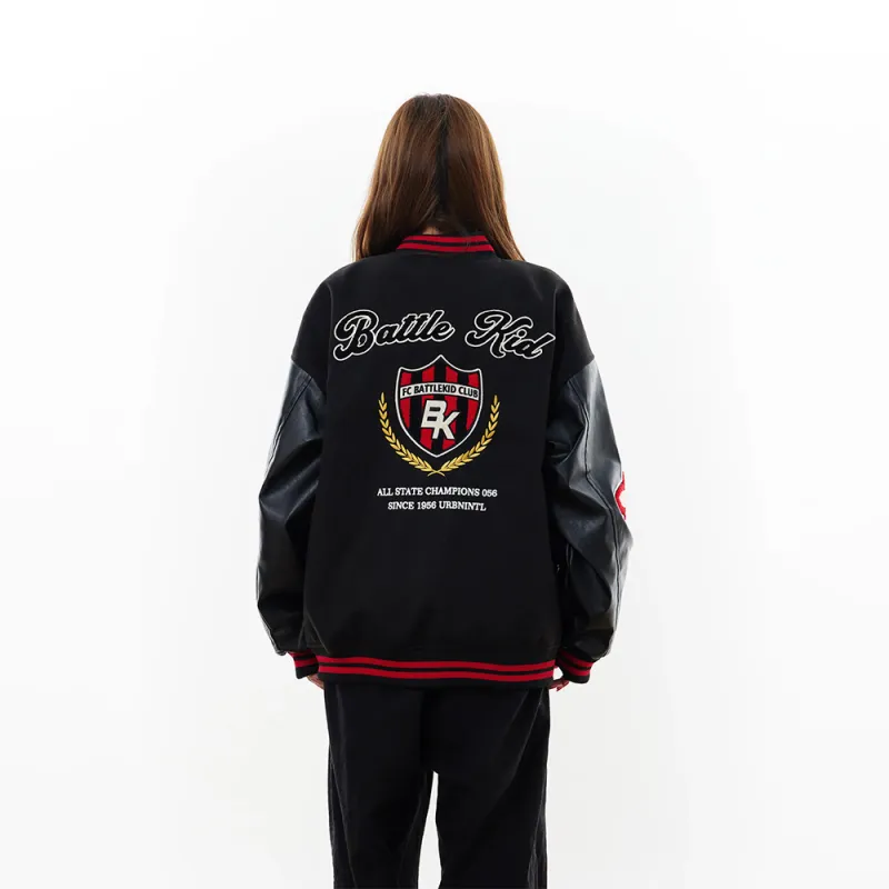 GTLA Baseball Jacket Unisex Black-2