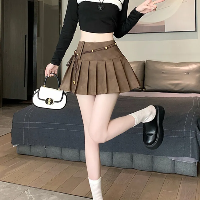 GTLA Leather Short Skirts Women's-24
