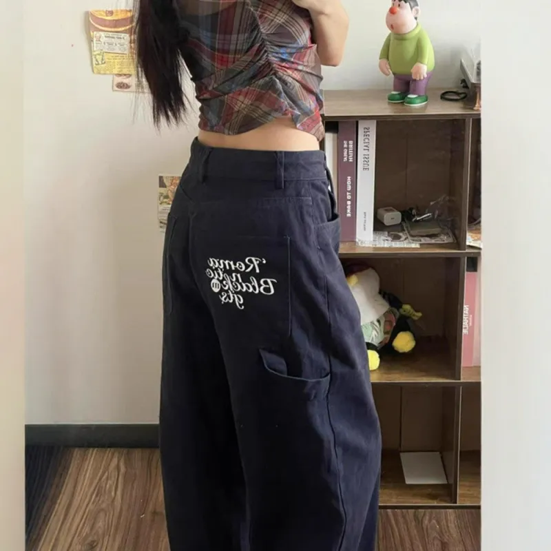 GTLA Cargo Pants Women's Navy Blue-3