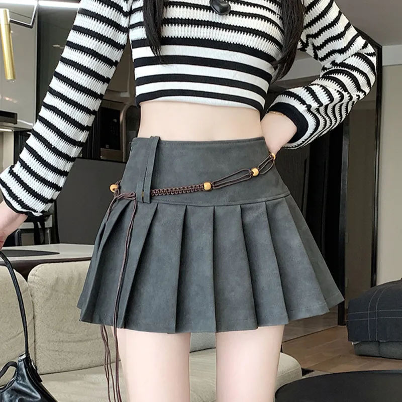 GTLA Leather Short Skirts Women's-11
