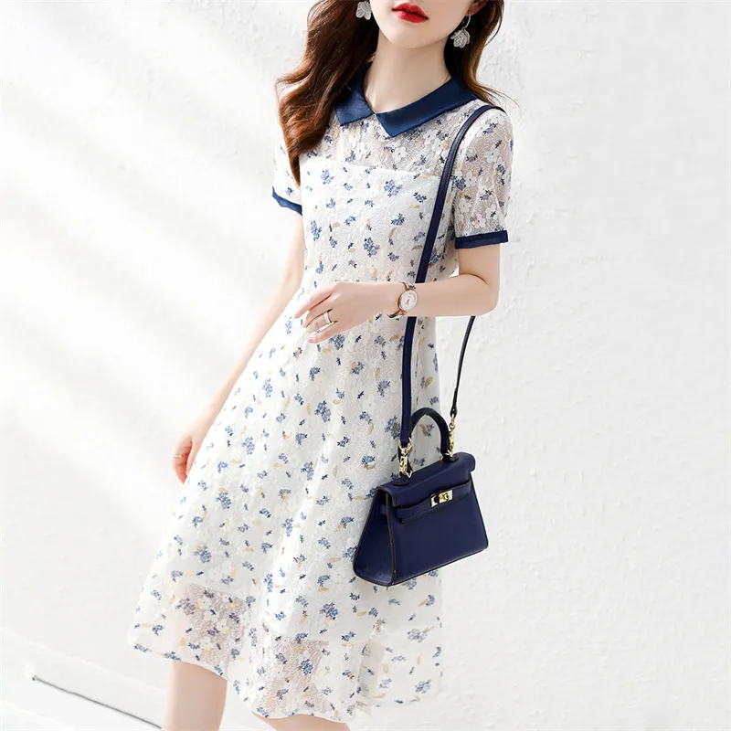 MRR&CO. Short Sleeved Dress Women's White-4