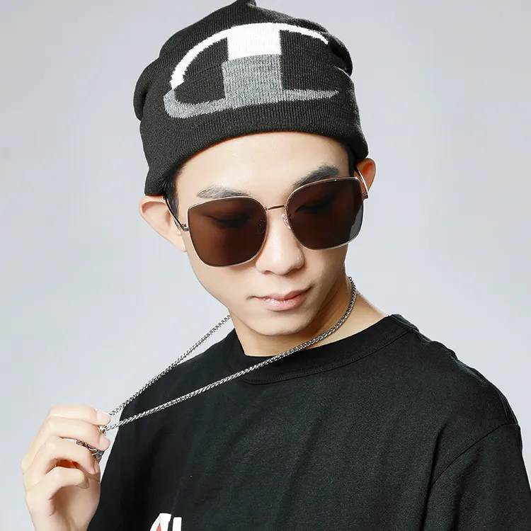 Upthree Metal Alloy Square Sunglasses Unisex-2