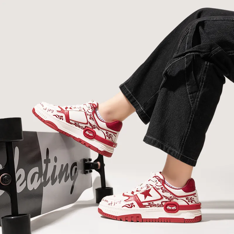 RHYTHM OF JOY Anti Slip Wear Resistant Low Top Skateboard Shoes Men's-12