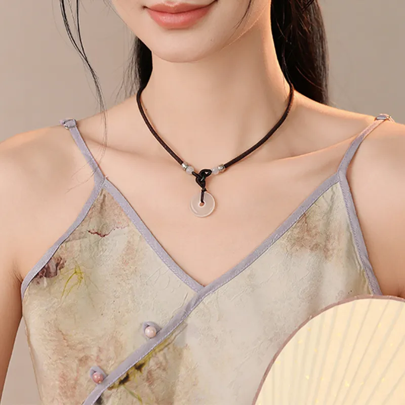ZKY Jade Necklaces Unisex-4