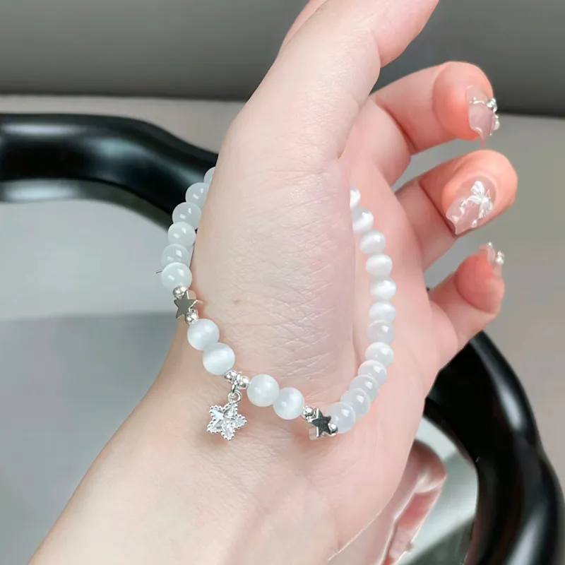 ZKY Glass Cat Eye Bracelets Unisex-1