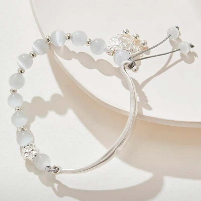 ZKY Glass Cat Eye Bracelets Unisex-1
