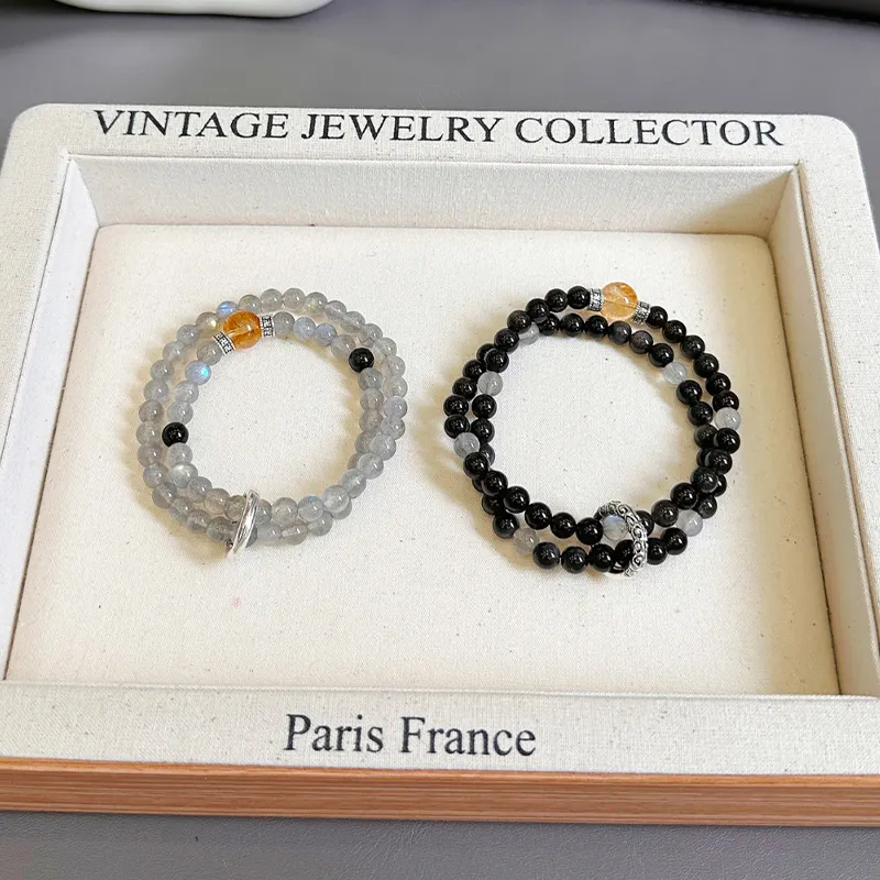 ZKY Obsidian Jade Bracelets Unisex-6