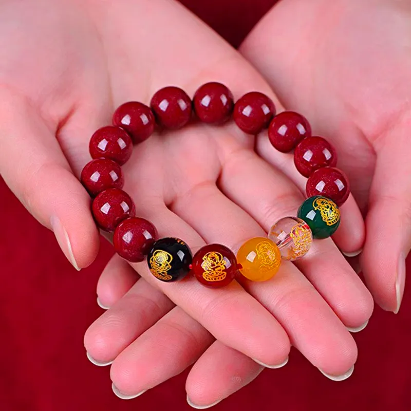 ZKY Cinnabar Jade Bracelets Unisex-3