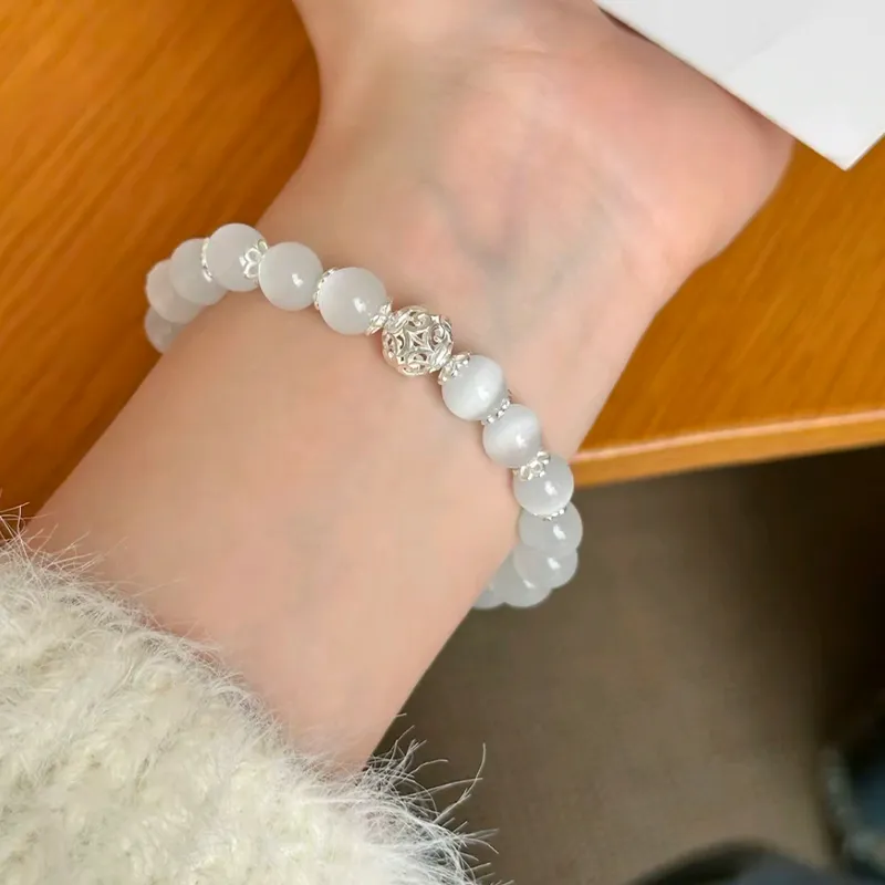 ZKY Glass Cat Eye Bracelets Unisex-1