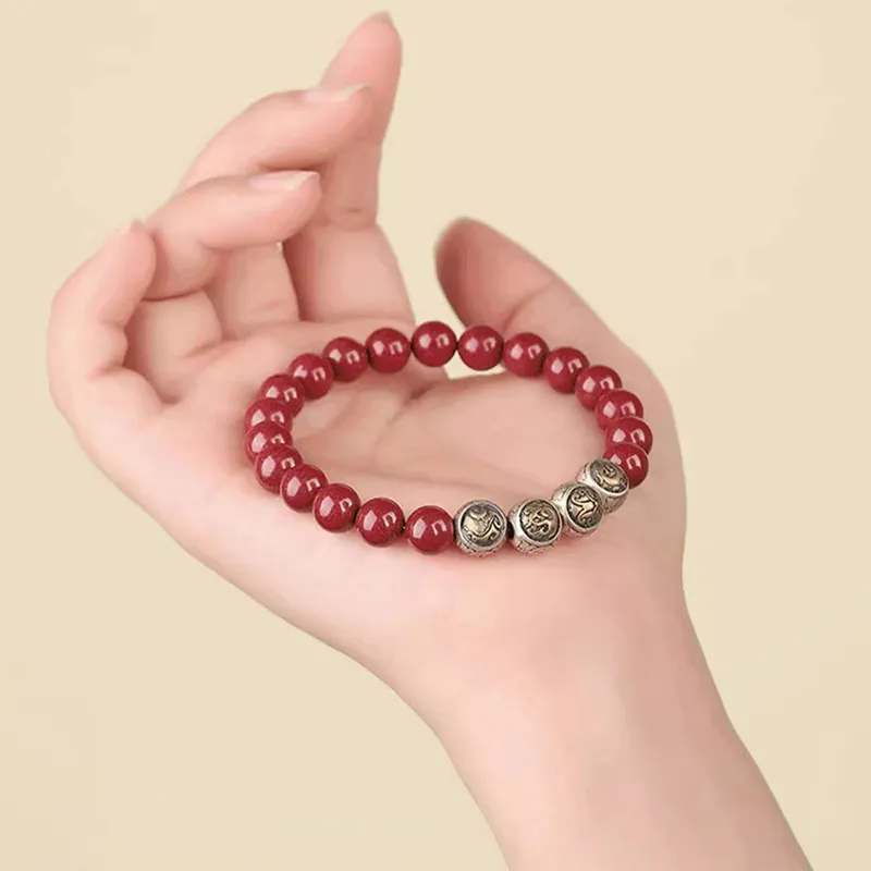 ZKY Cinnabar Jade Bracelets Unisex-5