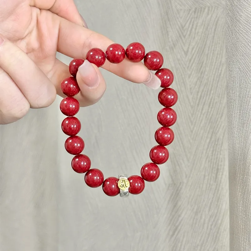 ZKY Cinnabar Jade Bracelets Unisex-6