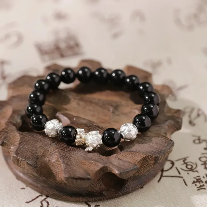 ZKY Obsidian Jade Bracelets Unisex-3