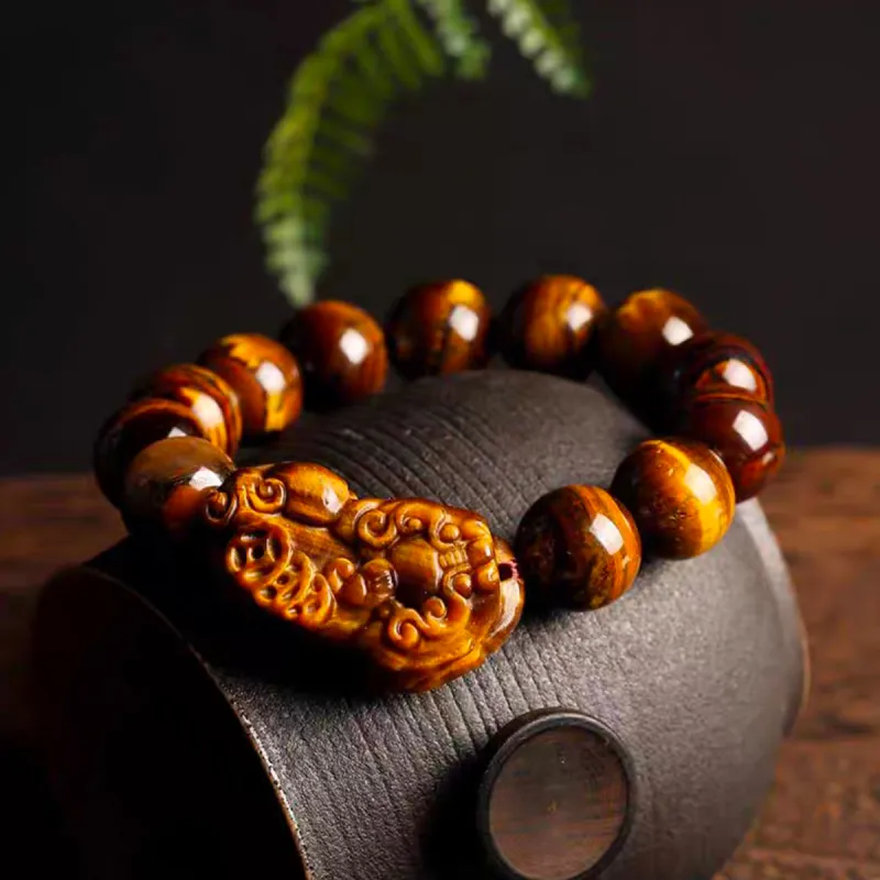 ZKY Tiger's Eye Stone Jade Bracelets Unisex-2