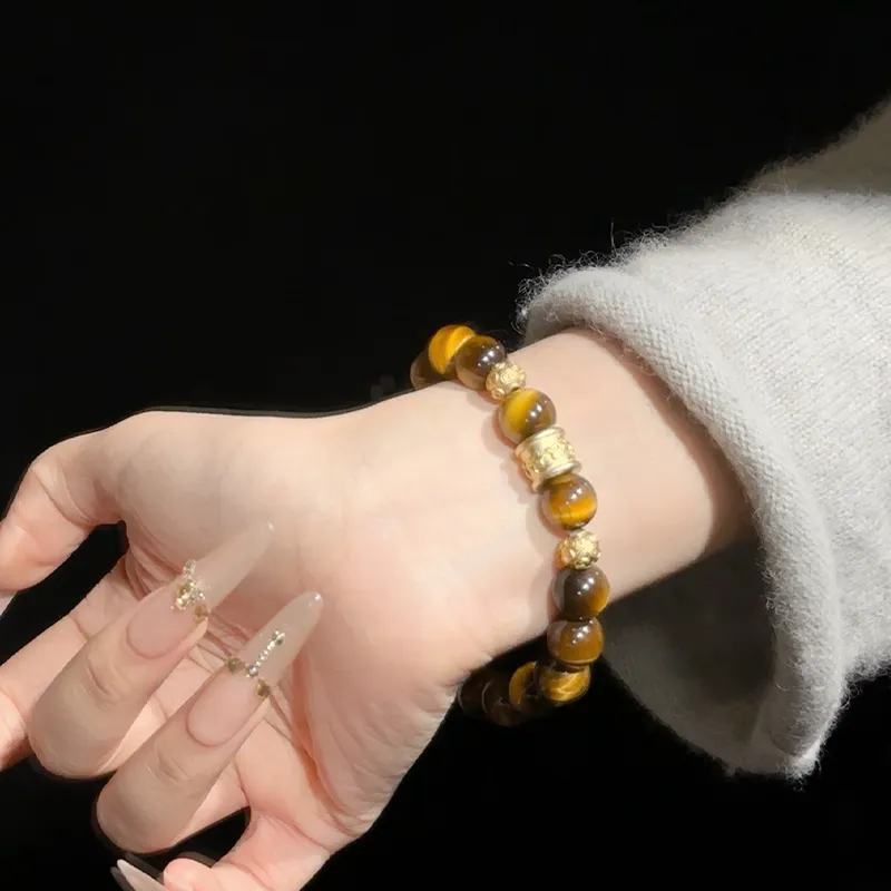 ZKY Tiger's Eye Stone Bracelets Unisex-1