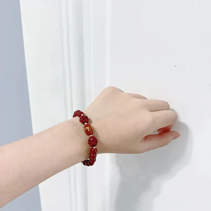 ZKY Cinnabar Jade Bracelets Unisex-6