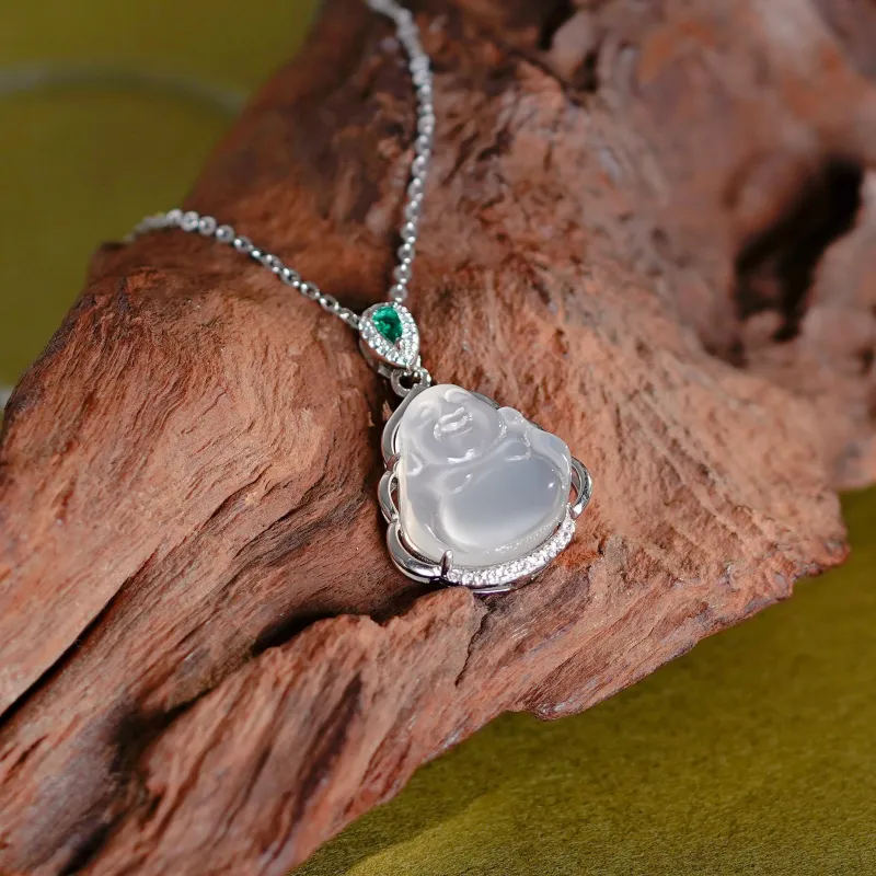 ZKY Chalcedony Necklaces Unisex-4