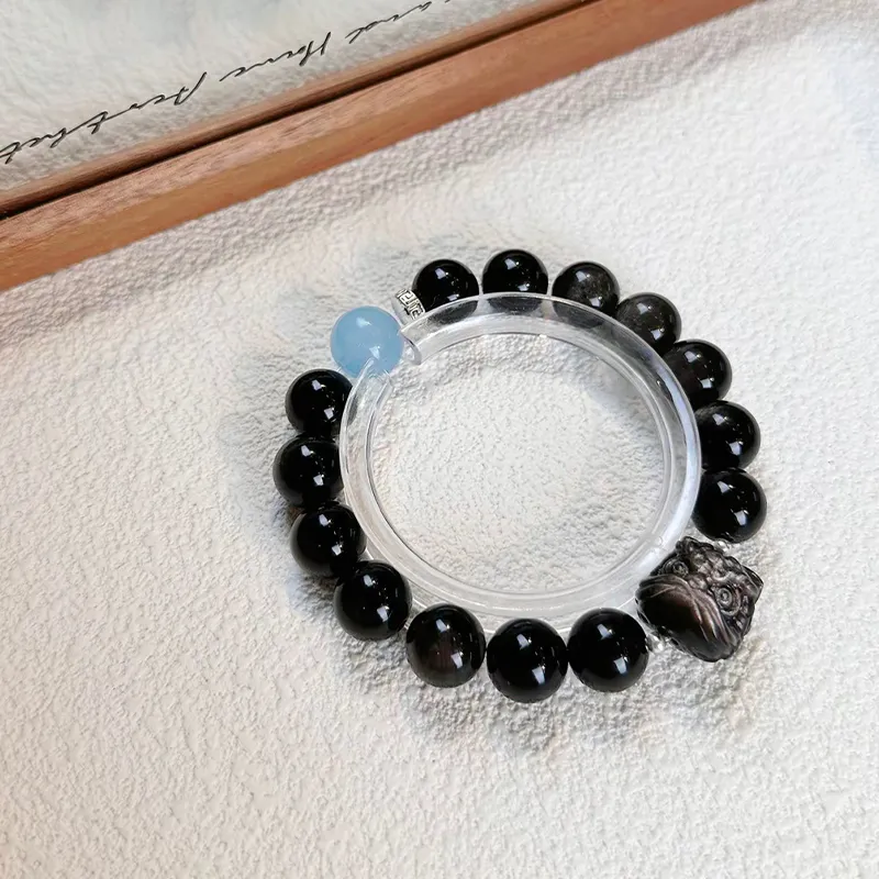 ZKY Obsidian Jade Bracelets Unisex-1