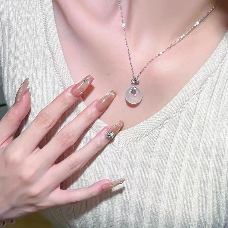 ZKY Chalcedony Necklaces Unisex-2