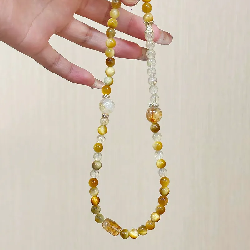 ZKY Tiger's Eye Stone Jade Bracelets Unisex-2