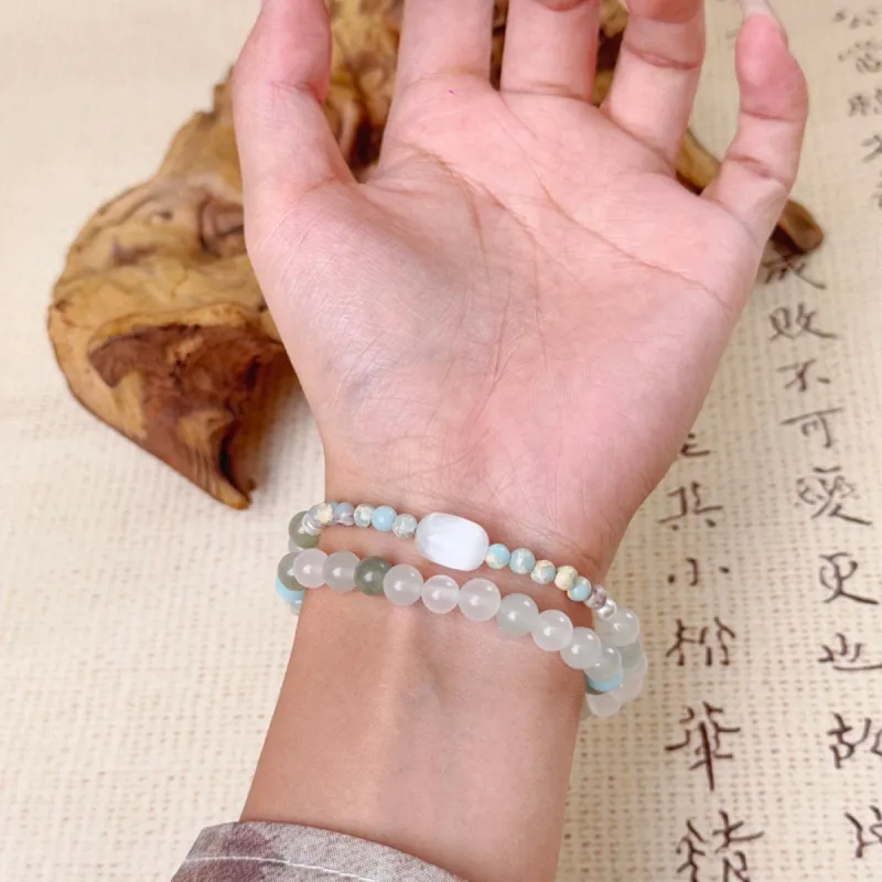 ZKY Tianshan Jade Bracelets Unisex-3