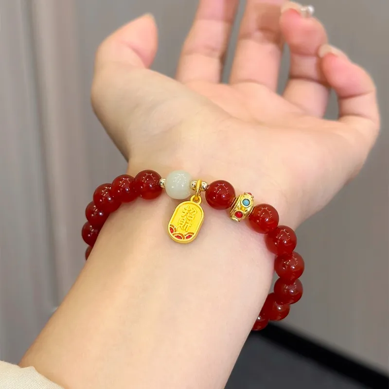 ZKY Agate Jade Bracelets Unisex-2