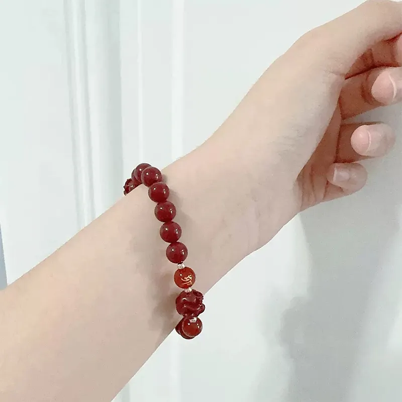 ZKY Cinnabar Jade Bracelets Unisex-7