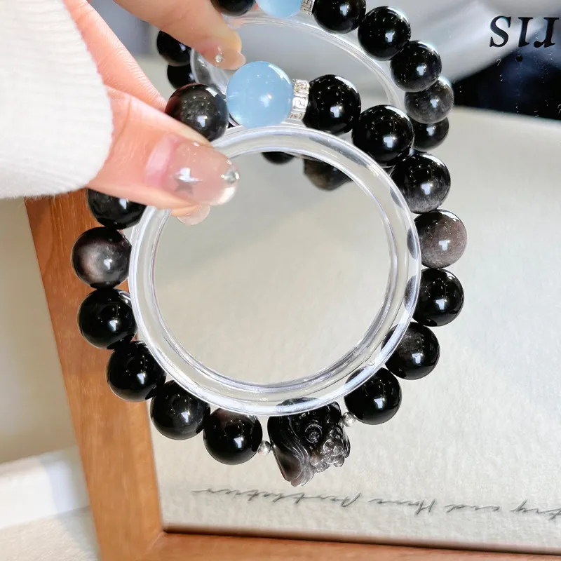 ZKY Obsidian Jade Bracelets Unisex-2