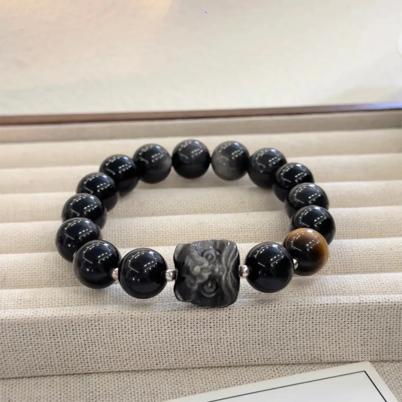 ZKY Obsidian Jade Bracelets Unisex-3