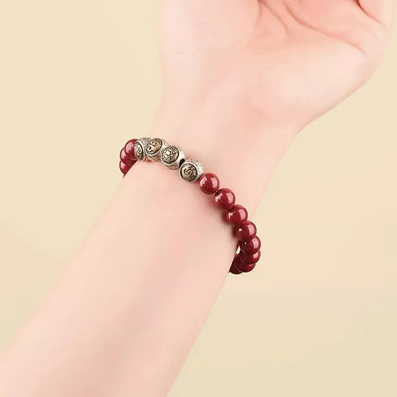 ZKY Cinnabar Jade Bracelets Unisex-6