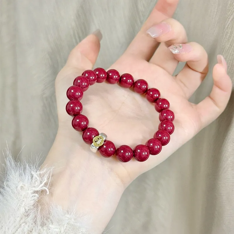 ZKY Cinnabar Jade Bracelets Unisex-8