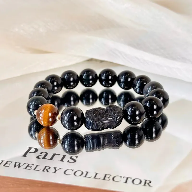 ZKY Obsidian Jade Bracelets Unisex-2