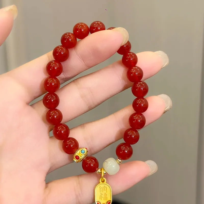 ZKY Agate Jade Bracelets Unisex-3