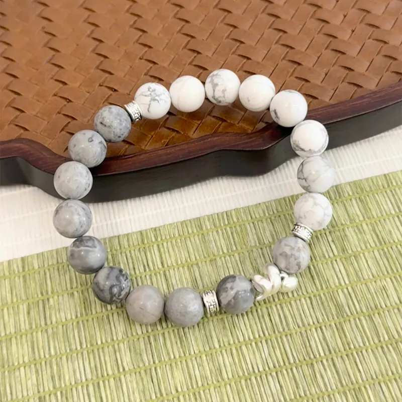 ZKY Map Stone Jade Bracelets Unisex-1