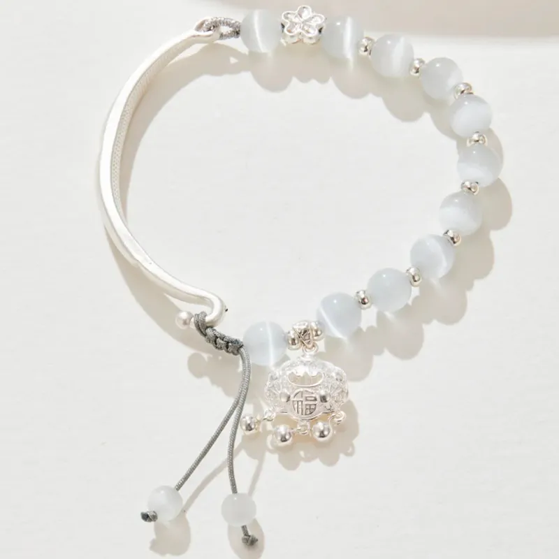 ZKY Glass Cat Eye Bracelets Unisex-2