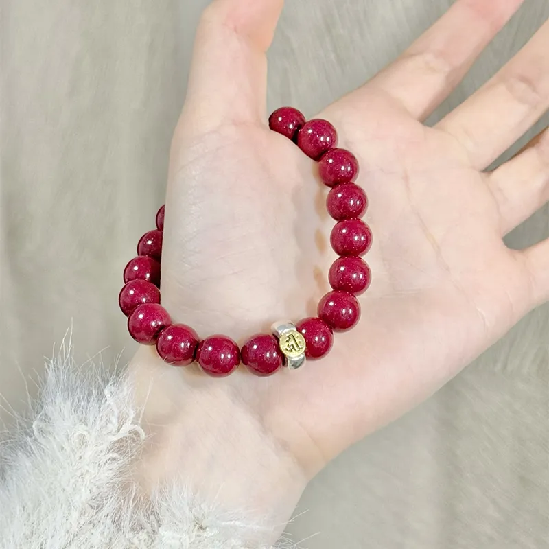 ZKY Cinnabar Jade Bracelets Unisex-7