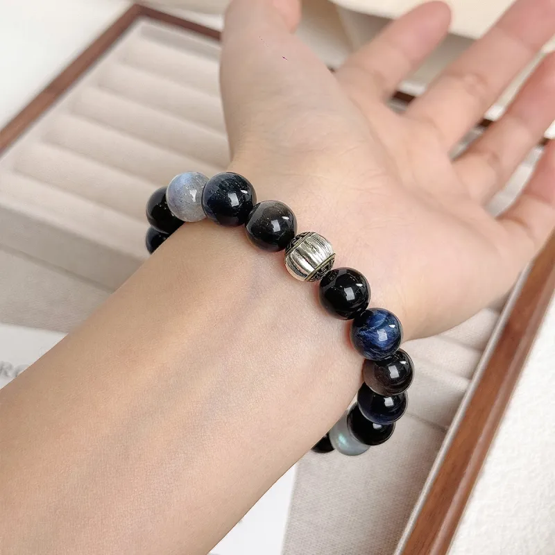 ZKY Obsidian Jade Bracelets Unisex-3