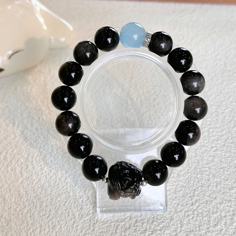 ZKY Obsidian Jade Bracelets Unisex-3