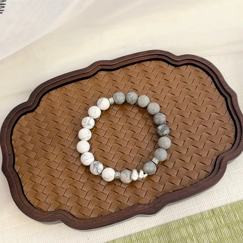 ZKY Map Stone Jade Bracelets Unisex-4