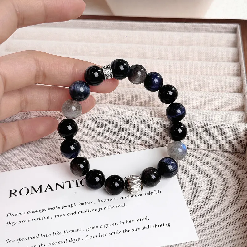 ZKY Obsidian Jade Bracelets Unisex-2
