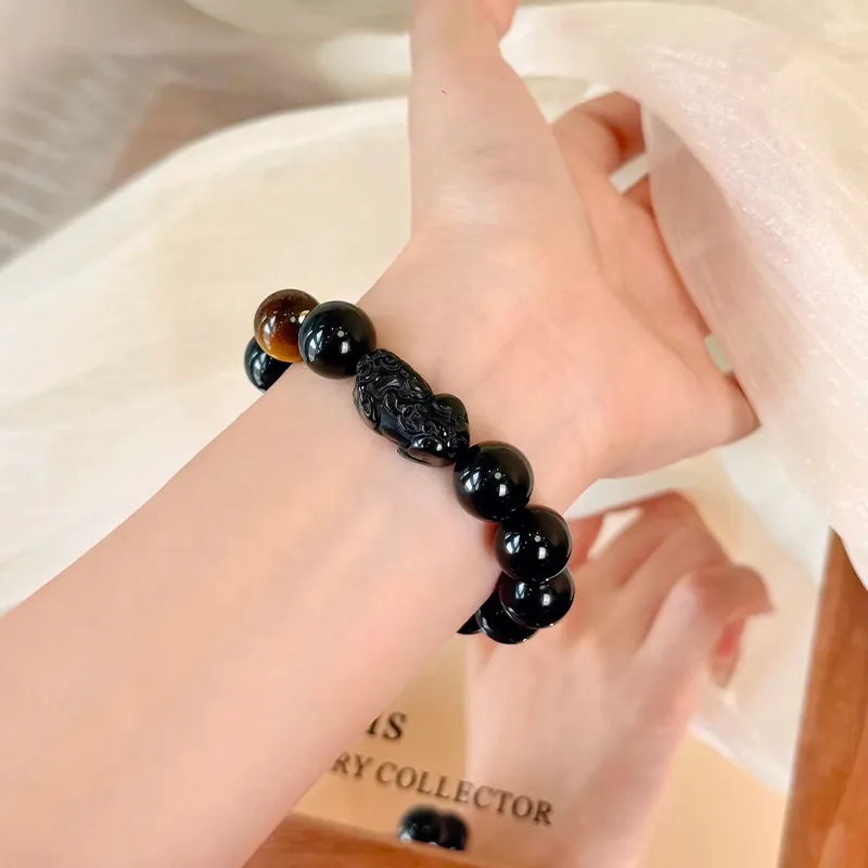 ZKY Obsidian Jade Bracelets Unisex-3