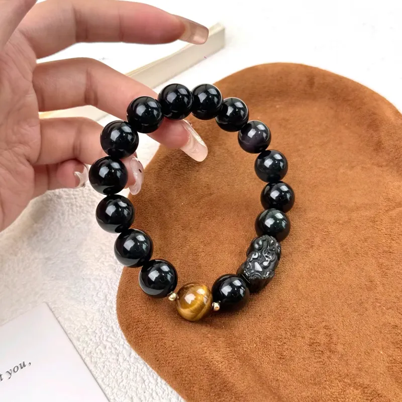 ZKY Obsidian Jade Bracelets Unisex-1