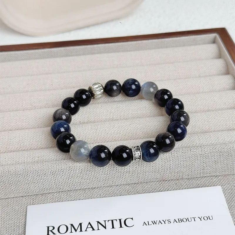ZKY Obsidian Jade Bracelets Unisex-5