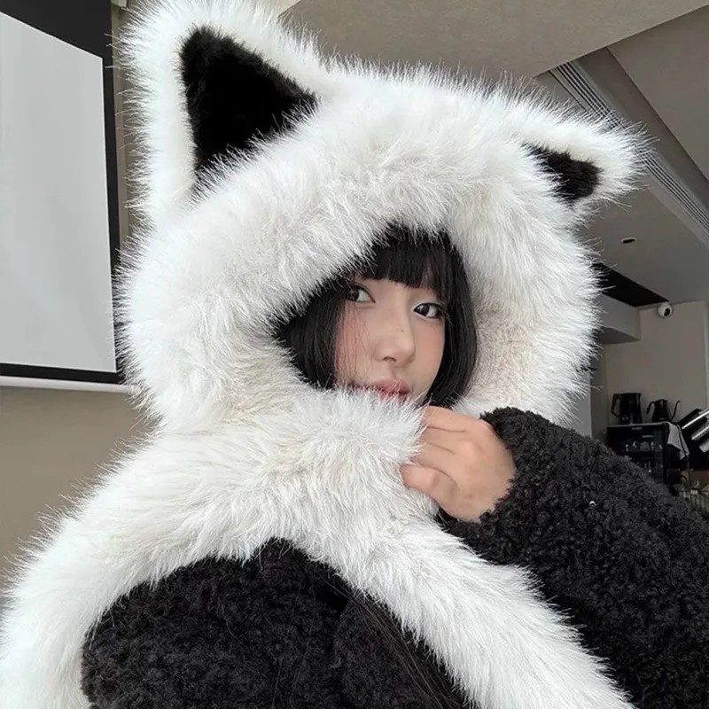 ZKY Polyester Hoods & Plush Hats Unisex-5
