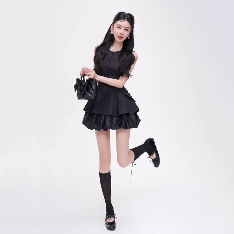 AURORA MUSE Skirt Set Women's Black-4