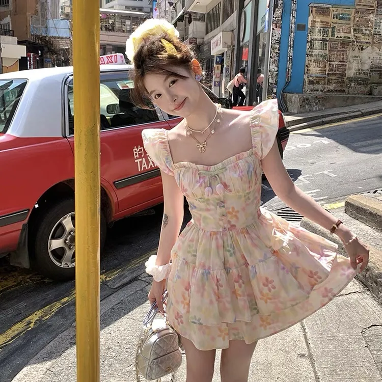AURORA MUSE Short Sleeved Dress Women's Pink-8