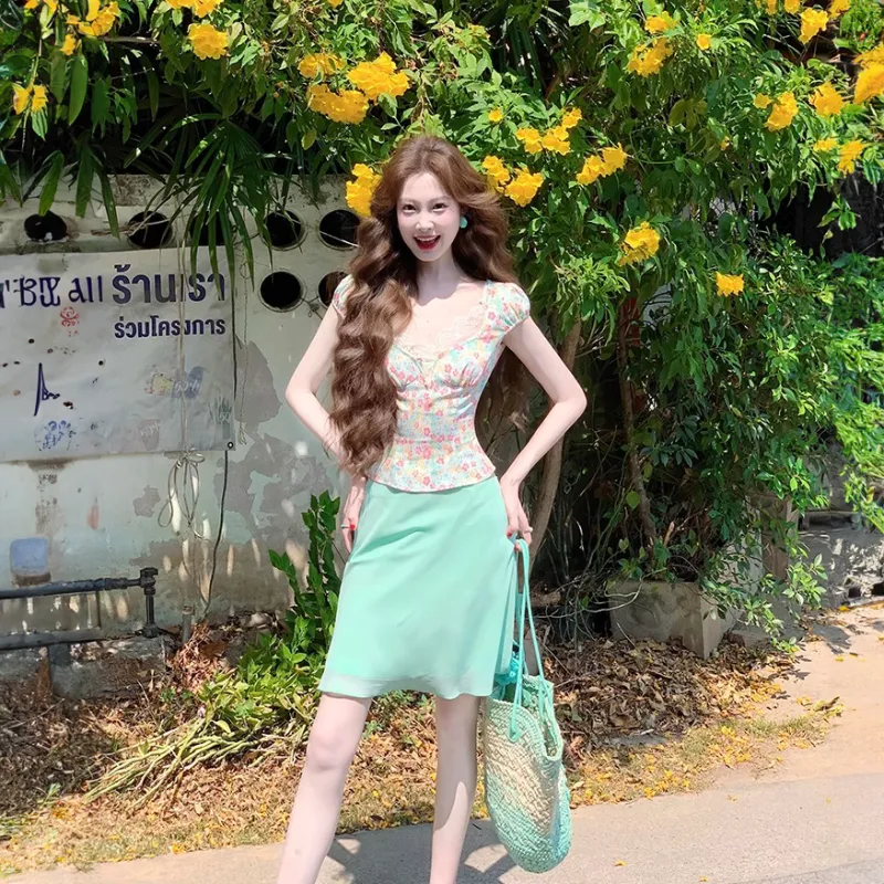 AURORA MUSE Two Piece Skirt Sets Women's-4