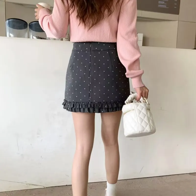 AURORA MUSE Casual Short Skirts Women's Blue-6
