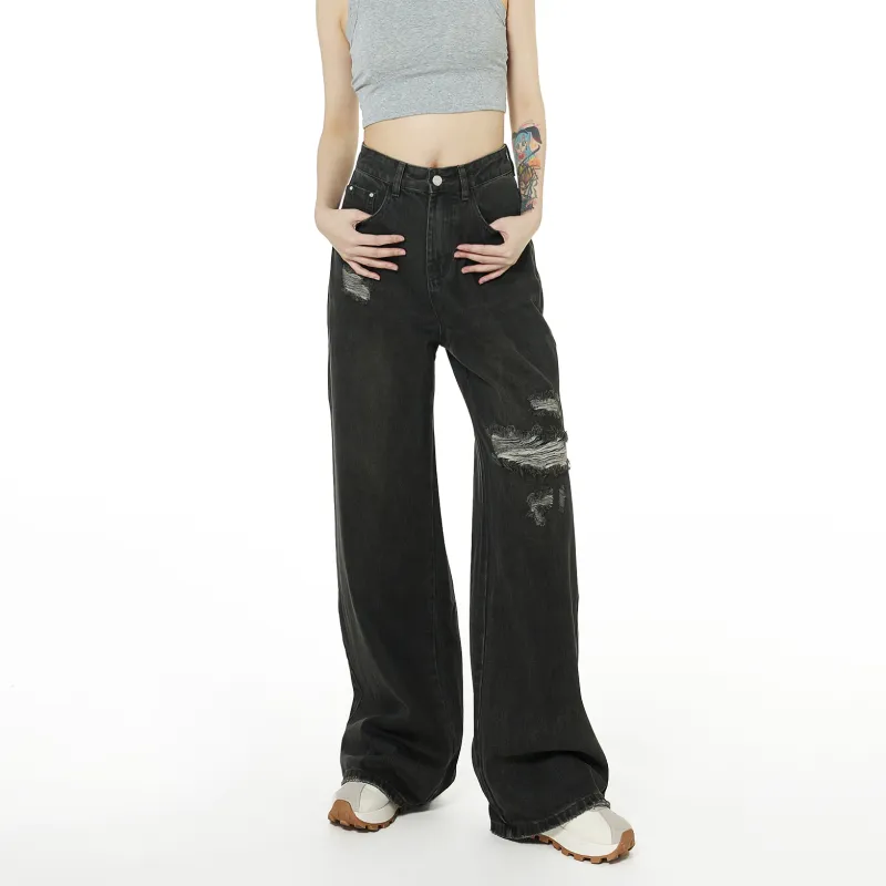 AURORA MUSE Jeans Women's Gray Green-2