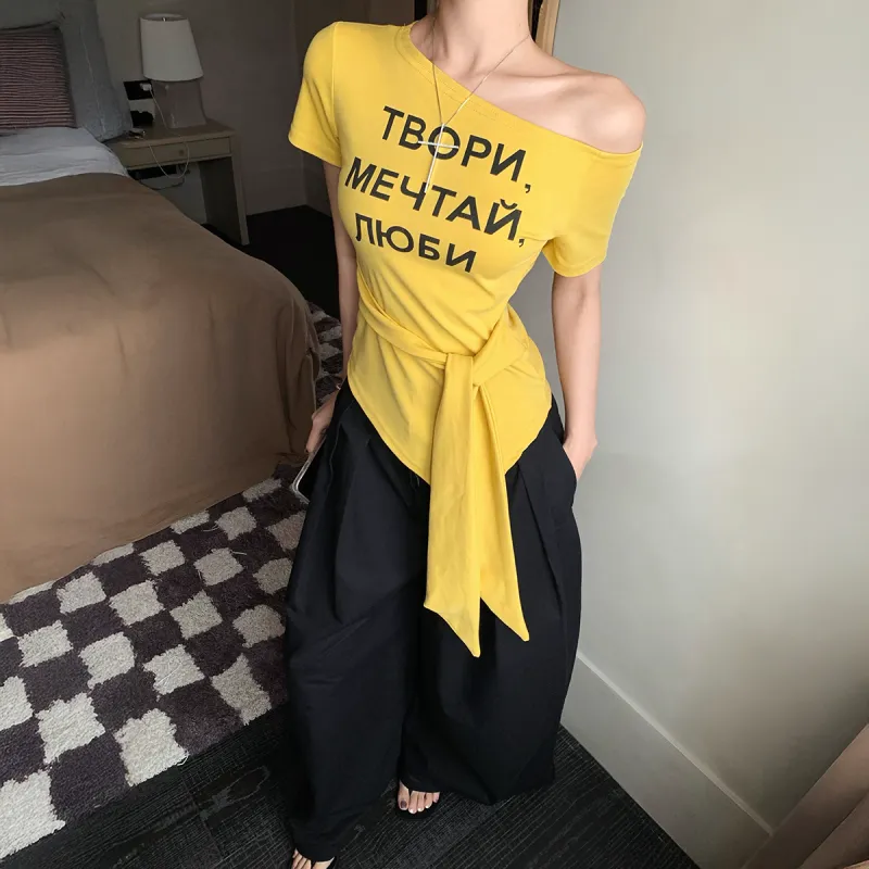 AURORA MUSE T Shirt Women's Yellow-5