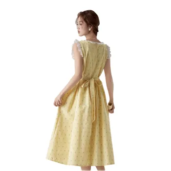 AURORA MUSE Slip Dresses Women's Yellow